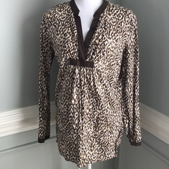 MICHAEL Michael Kors Tops - Michael Michael KORS Cotton Animal Print Tunic L